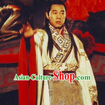 Chinese Ancient Qin Dynasty First Emperor Ying Zheng Replica Costume for Men