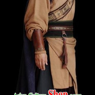 Chinese Ancient Qin Dynasty Swordsman Chu King Xiang Yu Replica Costume for Men