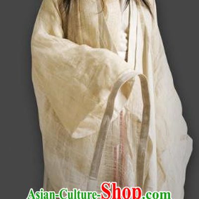 Chinese Ancient Qin Dynasty Musician Swordsman Gao Jianli Replica Costume for Men