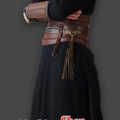 Chinese Ancient Qin Dynasty Swordsman General Pang Replica Costume for Men