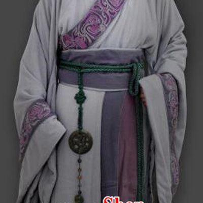 Chinese Ancient Qin Dynasty Crown Prince Fu Su Replica Costume for Men
