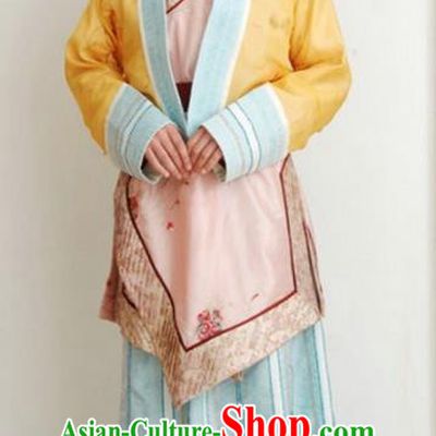 Chinese Ancient Qin Dynasty Young Lady Hanfu Dress Replica Costume for Women