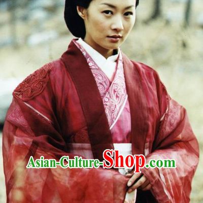 Chinese Ancient Warring States Time Young Lady Ye Xiaohu Hanfu Dress Replica Costume for Women