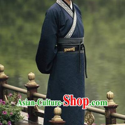 Traditional Chinese Han Dynasty Young General Li Gan Replica Costume for Men