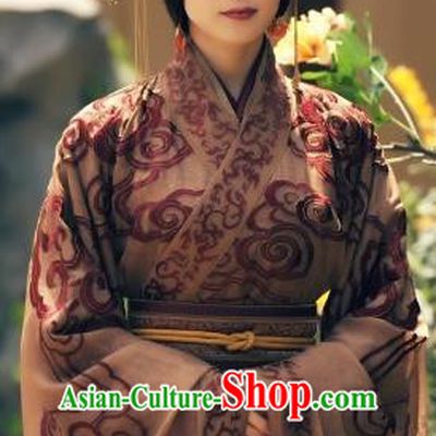 Ancient Chinese Han Dynasty Princess Pingyang Hanfu Dress Embroidered Replica Costume for Women