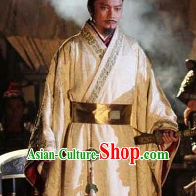 Traditional Chinese Qin Dynasty First Emperor Ying Zheng Replica Costume for Men