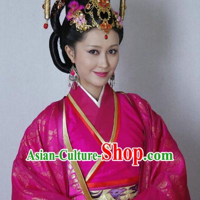 Traditional Chinese Ancient Qin Kingdom Imperial Consort Zheng Xiu Embroidered Replica Costume for Women