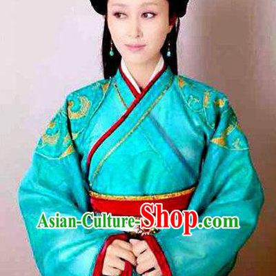 Traditional Chinese Ancient Qin Kingdom Palace Lady Zheng Xiu Embroidered Replica Costume for Women