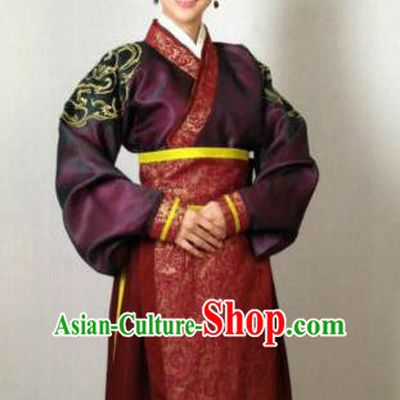 Traditional Chinese Ancient Qin Kingdom Court Maid Embroidered Replica Costume for Women