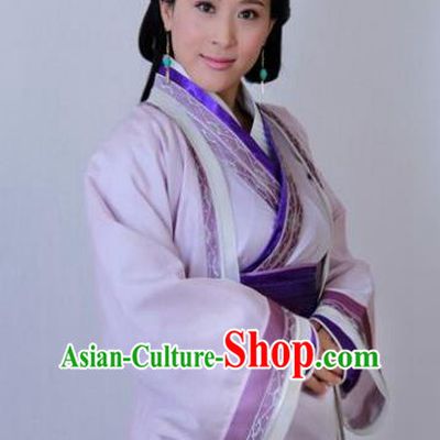 Traditional Chinese Ancient Qin Kingdom Hanfu Court Maid Embroidered Replica Costume for Women