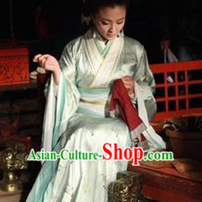 Traditional Chinese Ancient Chu Kingdom Concubine Xiang Hanfu Dress Embroidered Replica Costume for Women