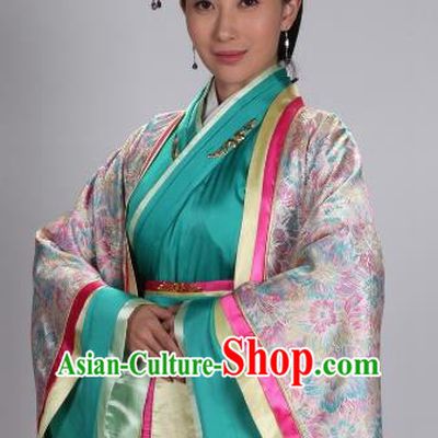Traditional Chinese Ancient Qin Kingdom Imperial Concubine Wei Hanfu Dress Embroidered Replica Costume for Women