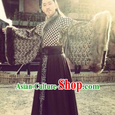Traditional Chinese Ancient Qin State Politician Diplomat Su Qin Replica Costume for Men