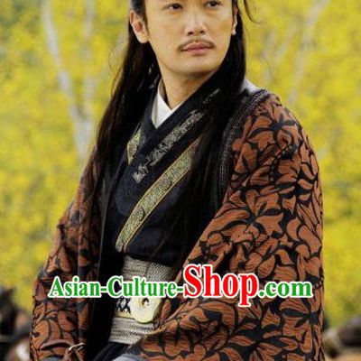 Traditional Chinese Ancient Qin State Politician Yong Rui Replica Costume for Men