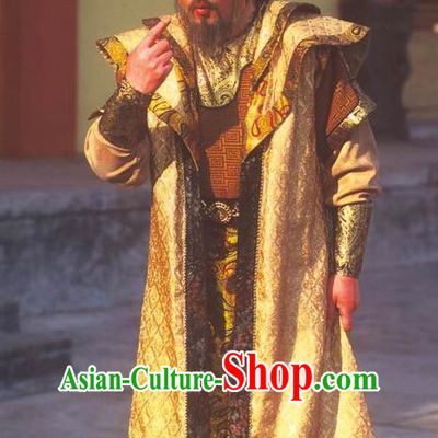 Traditional Chinese Ancient Chunqiu Period Jin State Emperor Xian Replica Costume for Men