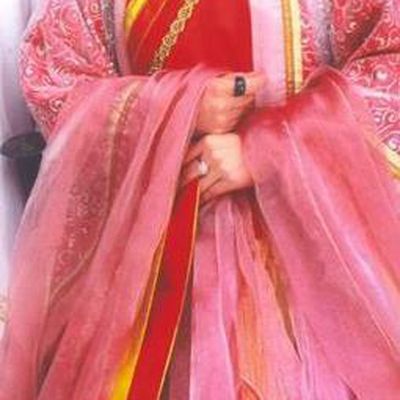Chinese Ancient Chunqiu Period Jin State Imperial Concubine Li Hanfu Dress Embroidered Replica Costume for Women