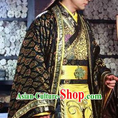 Ancient Chinese Chunqiu Period Jin Kingdom Prince Shen Sheng Replica Costume for Men
