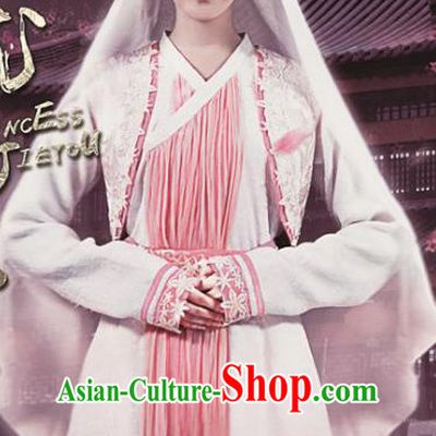 Chinese Ancient Han Dynasty Western Regions Maidservant Replica Costume for Women
