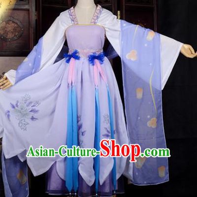 Chinese Ancient Young Lady Costume Cosplay Fairy Swordswoman Dress Hanfu Clothing for Women