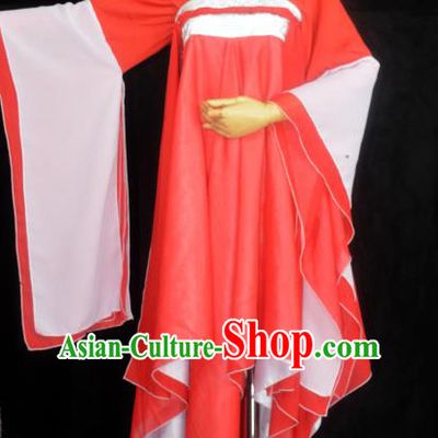 Chinese Ancient Young Lady Costume Cosplay Female Swordsman Red Dress Hanfu Clothing for Women