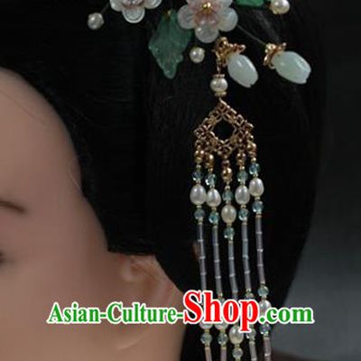 Traditional Chinese Ancient Tassel Step Shake Classical Hair Accessories Handmade Hairpins for Women