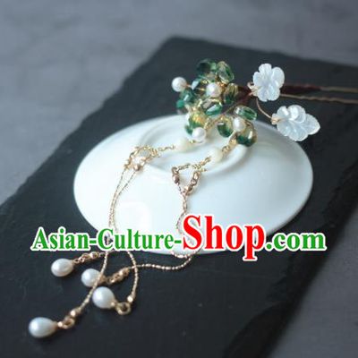 Traditional Chinese Ancient Tassel Step Shake Classical Hair Accessories Handmade Hairpins for Women