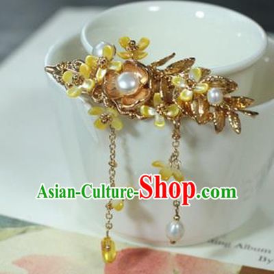 Traditional Chinese Ancient Flowers Hair Claws Classical Hair Accessories Handmade Hairpins for Women