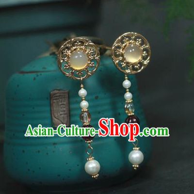 Traditional Chinese Ancient Handmade Tassel Hair Stick Classical Hair Accessories Hairpins for Women