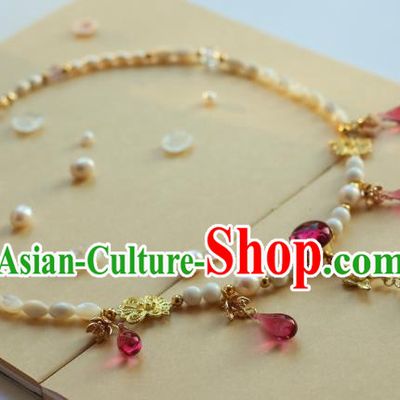 Traditional Chinese Ancient Handmade Necklace Hanfu Necklet for Women