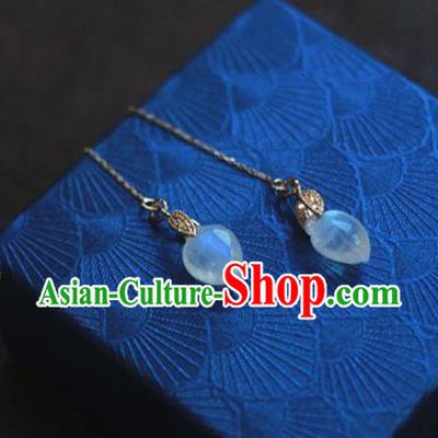 Traditional Chinese Ancient Handmade Hanfu Earrings Classical Tassel Eardrop for Women