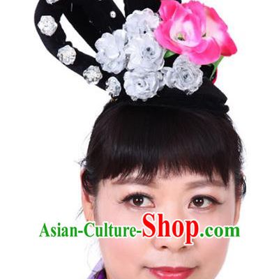 Chinese Traditional Classical Dance Hair Accessories Beijing Opera Actress Headwear for Women