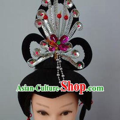 Chinese Traditional Folk Dance Hair Accessories Classical Dance Beijing Opera Actress Headwear for Women