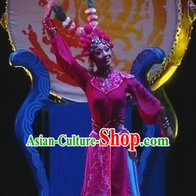 Traditional Chinese Beijing Opera Classical Dance Costume, China Stage Performance Dress Clothing for Women