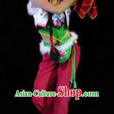 Traditional Chinese Yangko Dance Costume, Folk Dance Yangge Dance Clothing for Women