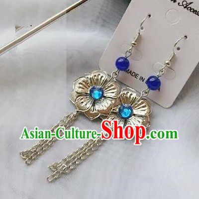 Chinese Traditional Ancient Accessories Classical Earrings Hanfu Eardrop for Women