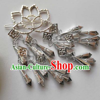 Chinese Traditional Ancient Hair Accessories Classical Bells Tassel Hair Stick Hanfu Hairpins for Women