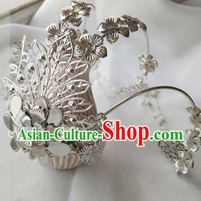 Chinese Traditional Ancient Hair Accessories Classical Phoenix Coronet Hanfu Hairpins for Women