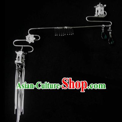Chinese Traditional Ancient Hair Accessories Classical Hairpins Tassel Step Shake Headwear for Women