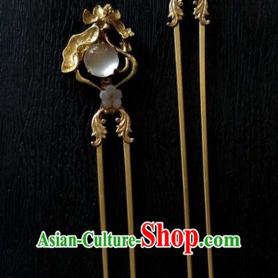 Chinese Traditional Ancient Hair Accessories Classical Hairpins Hanfu Hair Stick Headwear for Women