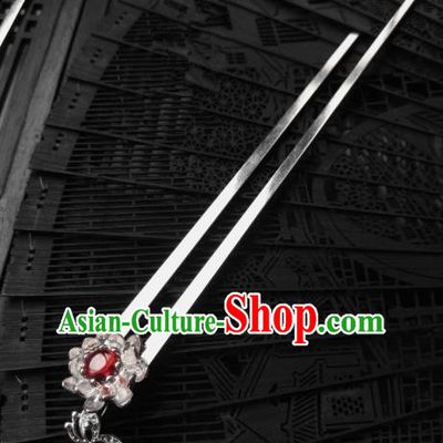 Chinese Traditional Ancient Hair Accessories Classical Lotus Hanfu Hairpins for Women