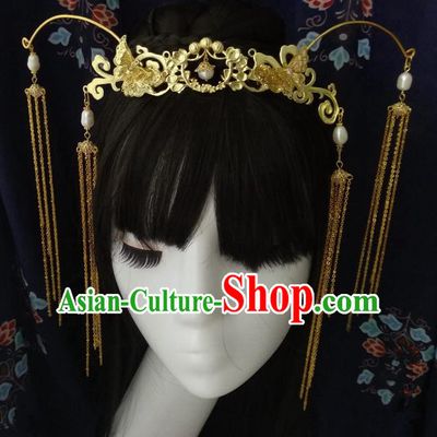Chinese Traditional Ancient Hair Accessories Classical Phoenix Coronet Hanfu Hairpins for Women