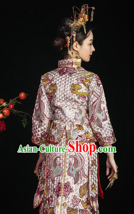 Traditional Chinese Wedding Costumes Traditional Xiuhe Suits Ancient Chinese bridal Full Dress Traditional Chinese Wedding Costumes Traditional Xiuhe Suits Ancient Chinese bridal Full Dress