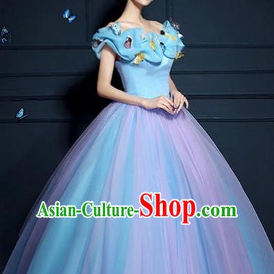 Top Grade Advanced Customization Wedding Dress Princess Dress Bridal Full Dress Costume for Women