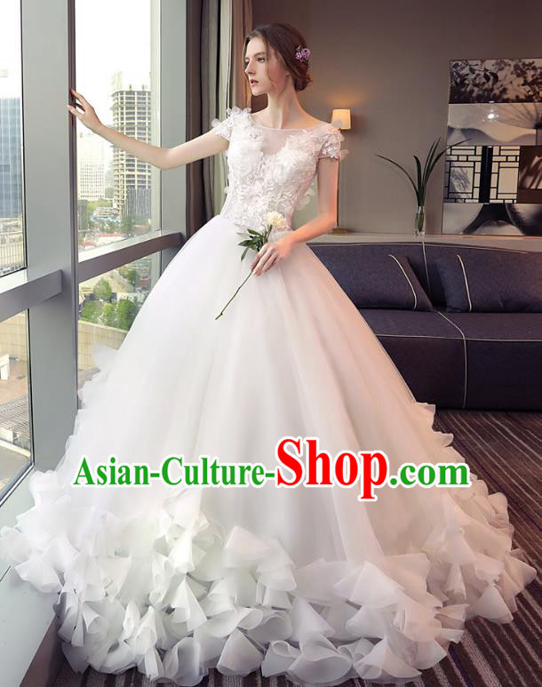 Top Grade Stage Performance Catwalks Costumes Wedding Dress Princess Full Dress Chorus Modern Fancywork Clothing Top Grade Stage Performance Catwalks Costumes Wedding Dress Princess Full Dress Chorus Modern Fancywork Clothing