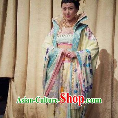 Chinese Tang Dynasty Palace Infanta Hanfu Dress Ancient Nobility Lady Embroidered Costumes for Women