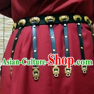 Ancient Chinese People Handmade Long Belt Set to Go with Long Robe