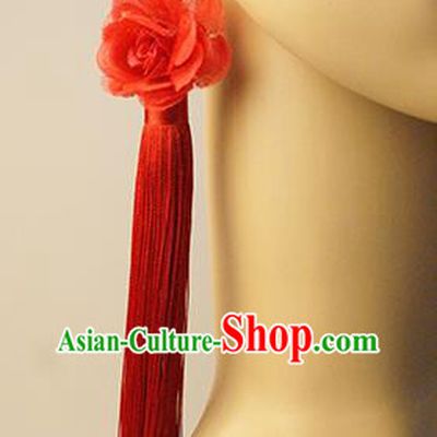 Top Grade Catwalks Accessories Halloween Modern Fancywork Red Tassel Earrings