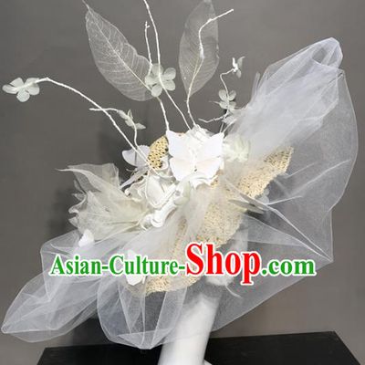 Top Grade Catwalks Retro Hair Accessories Exaggerated Hats Halloween Modern Fancywork Headwear