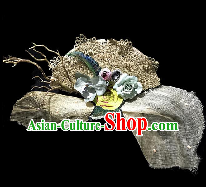Top Performance Catwalks Headwear Halloween Cosplay Hair Accessories Mask