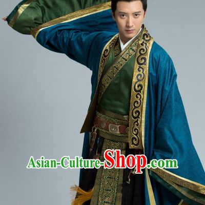 Chinese Ancient Monarch Clothing Northern Zhou Dynasty Imperial Emperor Yuwen Yong Historical Costume for Men